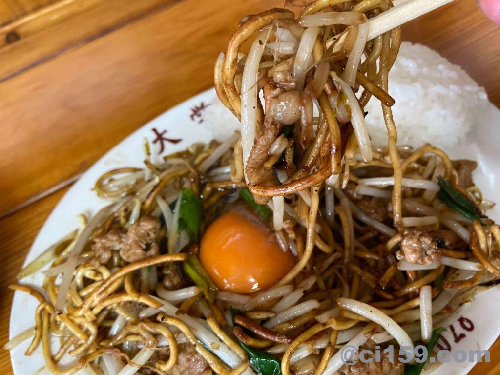 大学軒の日田焼きそば