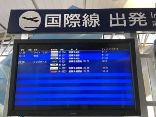 関西空港国際線フライトスケジュール