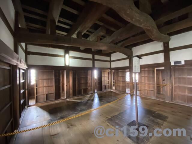 彦根城の天守内部