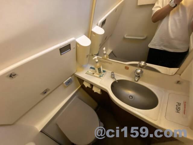 タイスマイル航空のトイレ