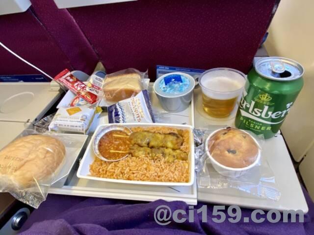 マレーシア航空MH53の機内食