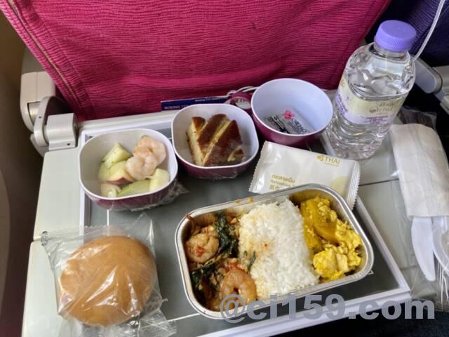 タイ国際航空TG623の機内食
