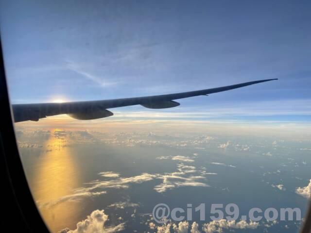 タイ国際航空TG622便からの眺め