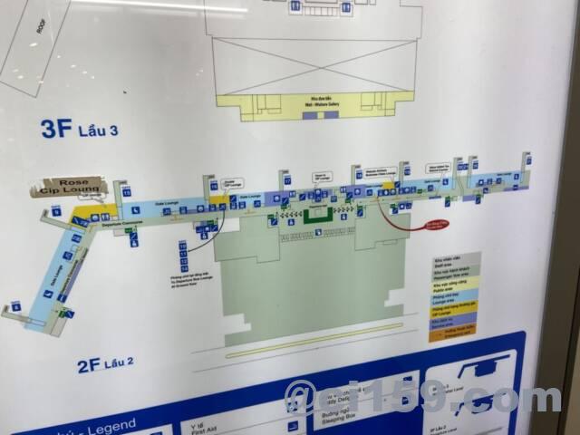 タンソンニャット国際空港のゲートマップ