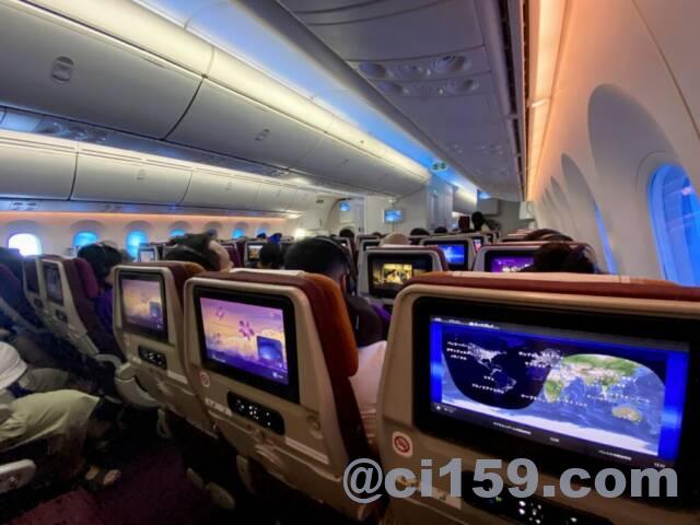 タイ国際航空のエコノミークラス