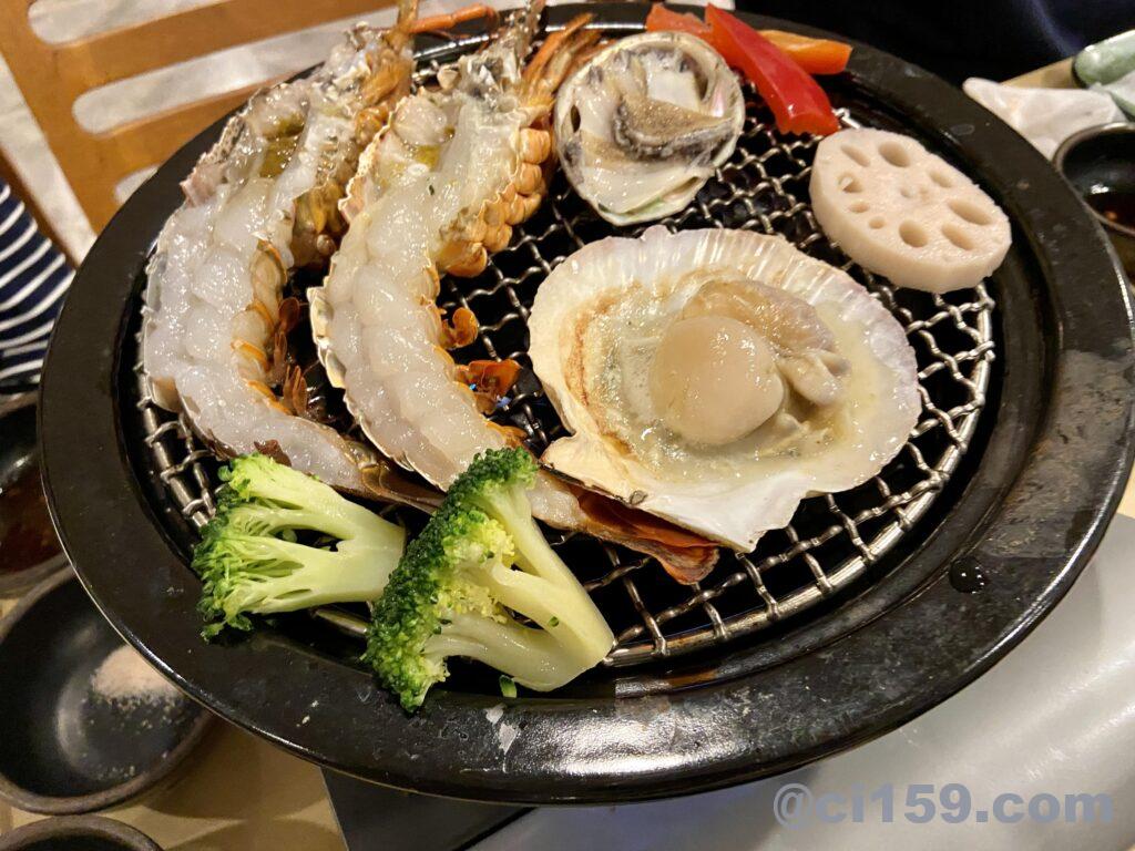 別メニューの海鮮