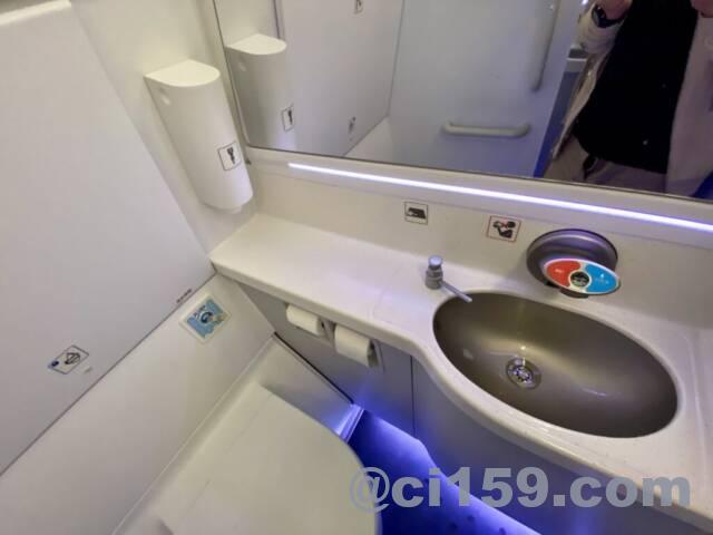 エアバスA321neoのトイレ