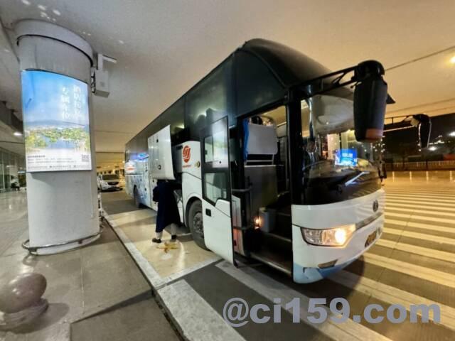 福州空港のシャトルバス