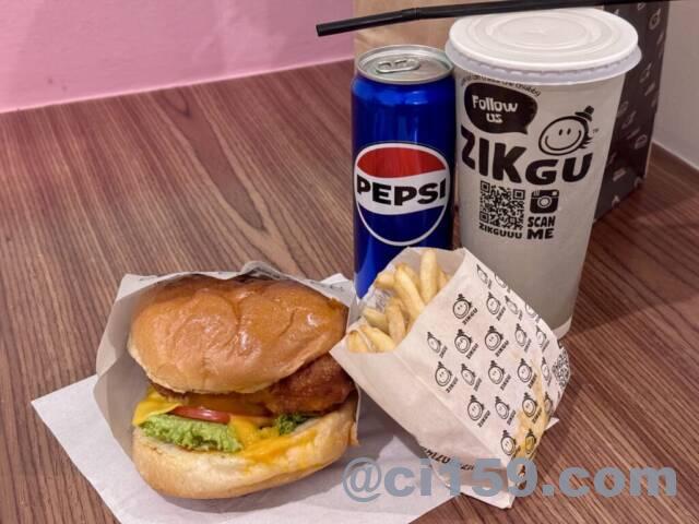 ZIKGU BURGERのセット商品