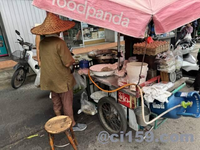 ホアヒンの移動式屋台