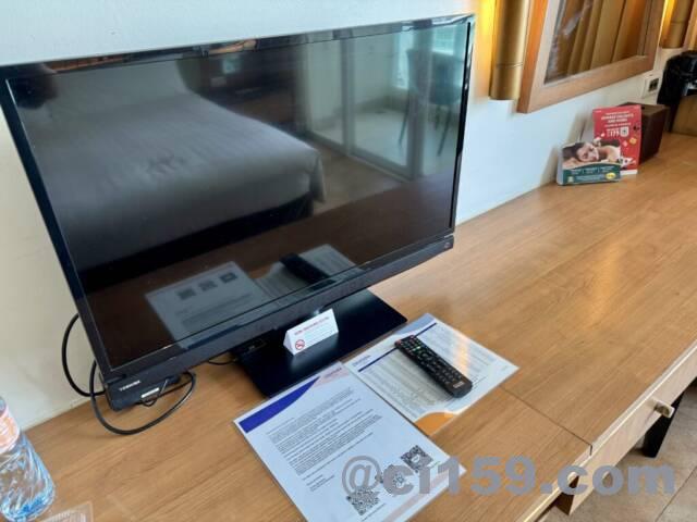 ホテルの液晶テレビ