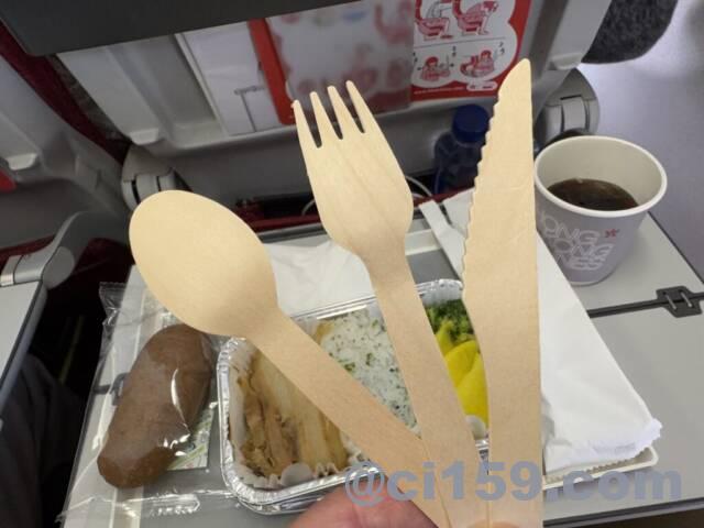 香港航空のカトラリー