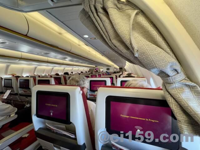 香港航空の機内