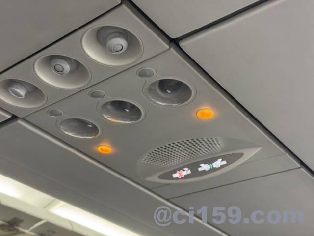 マカオ航空の機内設備