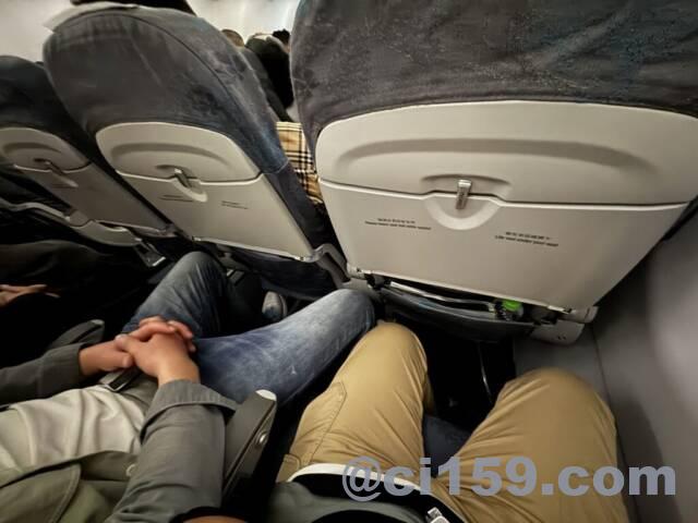 マカオ航空の機内