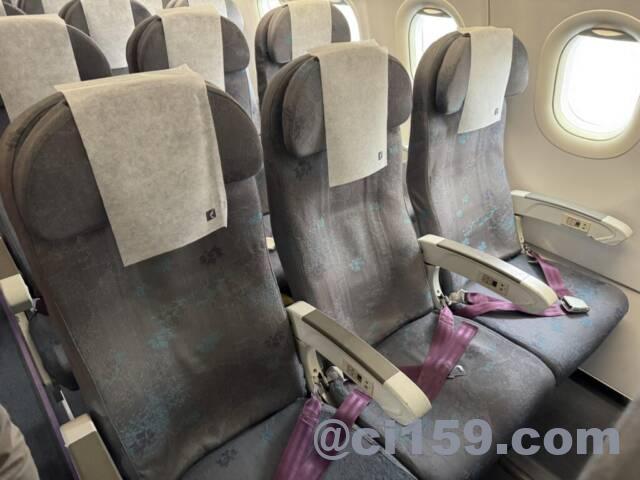 マカオ航空のエコノミークラス