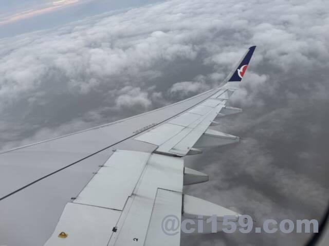 マカオ航空からの眺め