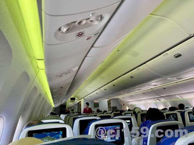 中国南方航空の機内