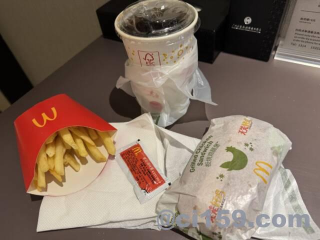 マクドナルドのセット
