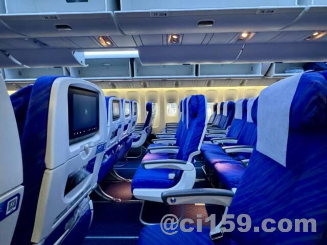 中国南方航空の機内