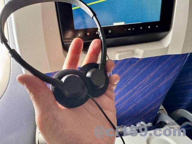 中国南方航空のヘッドホン