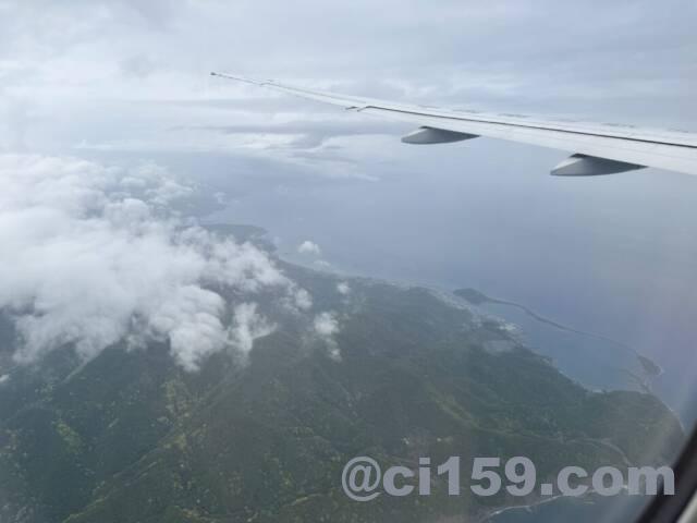 中国南方航空からの眺め