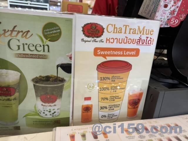 ChaTraMueの甘さレベル