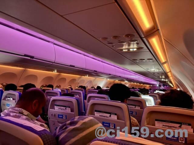 中国南方航空の機内