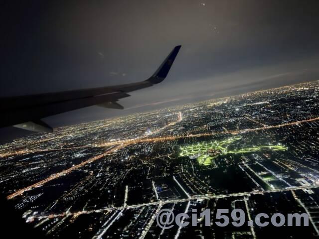 スワンナプーム空港離陸直後の眺め