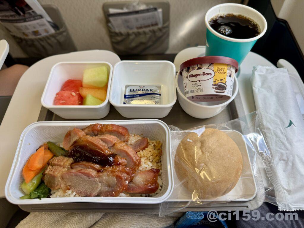 キャセイパシフィック航空の機内食