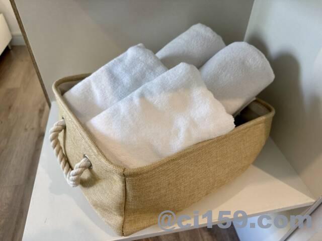 ホテルのタオル