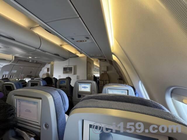 中国国際航空の機内