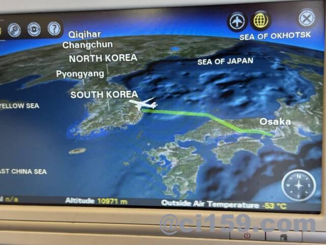 中国国際航空のパーソナルモニター