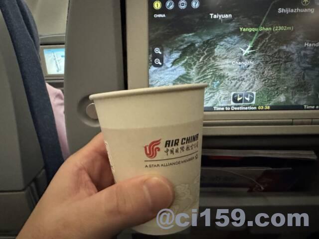 中国国際航空のドリンクサービス