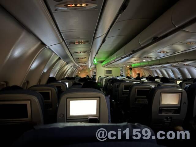 中国国際航空の機内