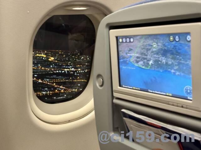 中国国際航空の機内