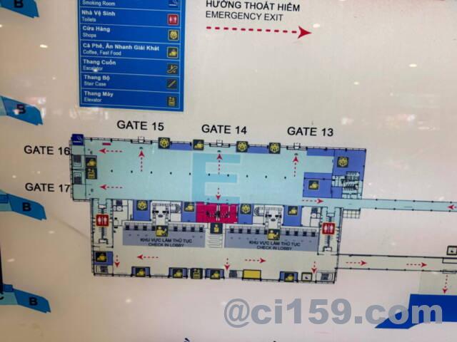 ノイバイ空港の国内線ターミナル