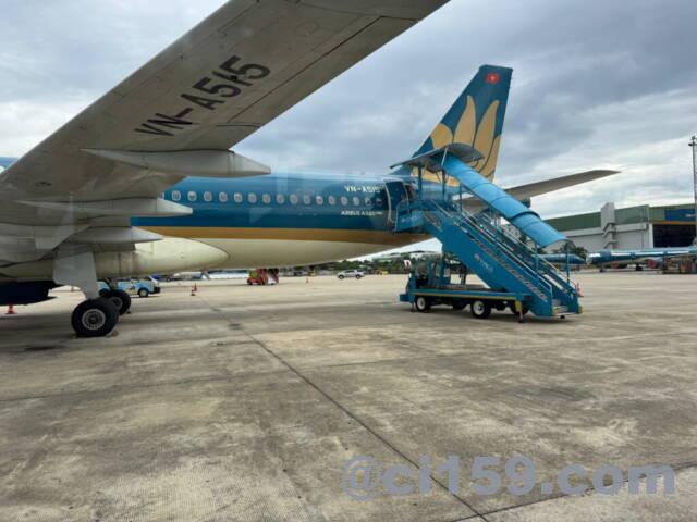 ベトナム航空のバス搭乗