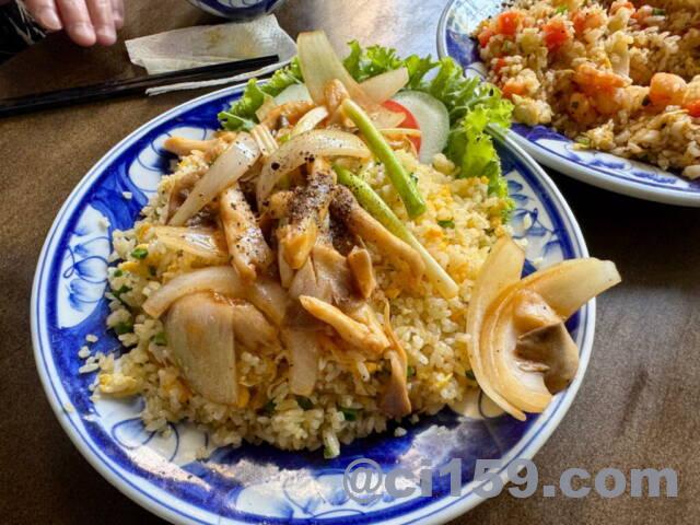 ヒラタケのフライドライス