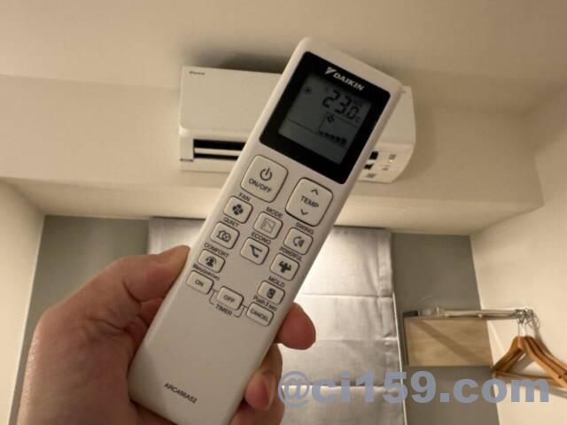 HOP INNのエアコン