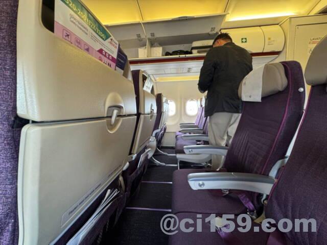 タイ航空の国内線機内