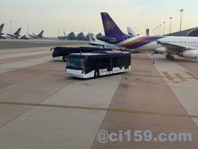 スワンナプーム空港の沖止め