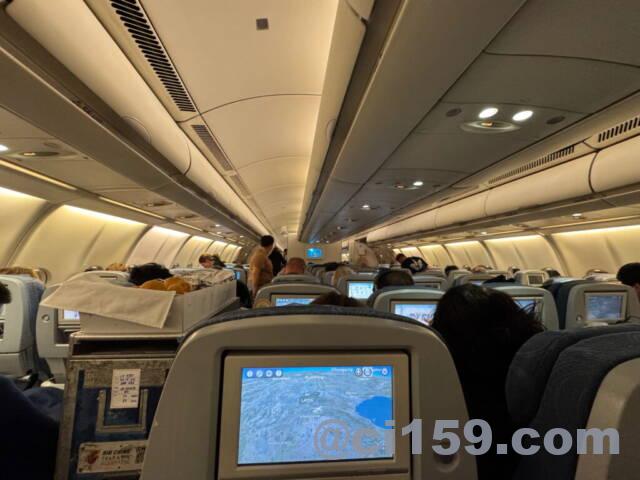 中国国際航空の機内