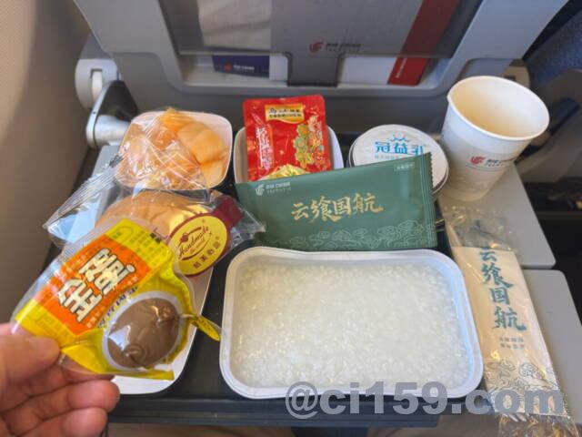 中国国際航空の機内食