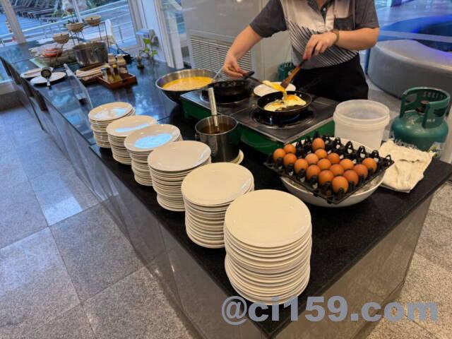 グランドベラホテルの朝食会場
