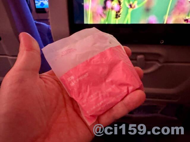 チャイナエアラインのイヤホン