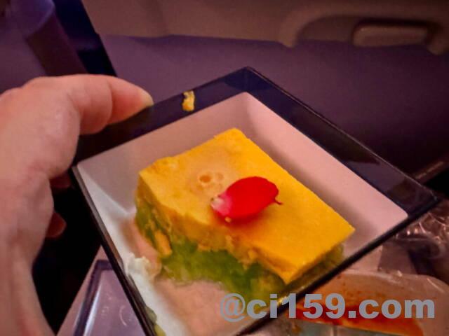 チャイナエアラインの機内食
