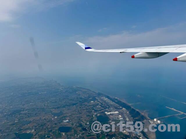 飛行機からの眺め