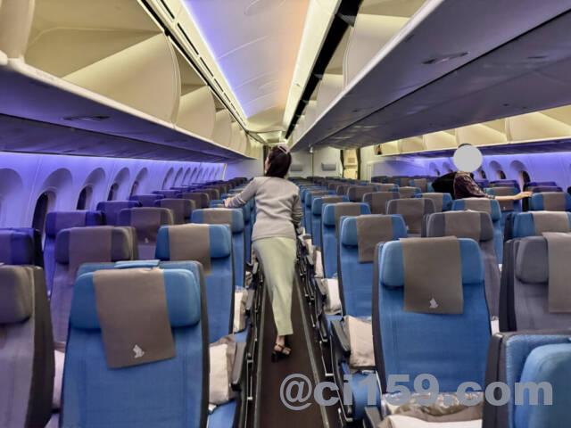 シンガポール航空の機内