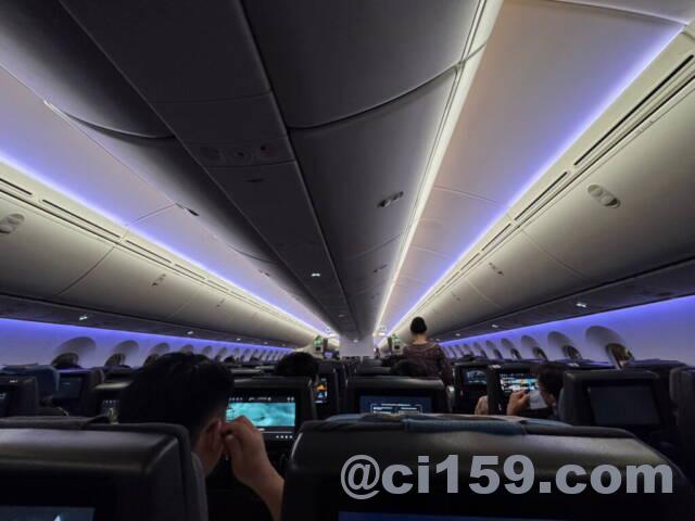 シンガポール航空の機内